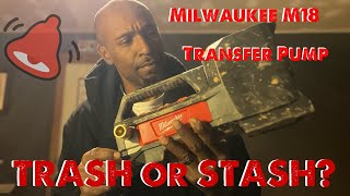 Milwaukee M18 Transfer Pump Should YOU purchase toolreviews [upl. by Marashio]