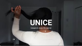 COMMENT FAIRE UN « PONY TAIL » AVEC UNE PERRUQUE SANS COLLER ft UNICE HAIR [upl. by Kessiah941]