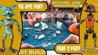 Making FNAF 2 Withered FOXY from TIEDYE Foxy Scratch builds DIY [upl. by Ailla996]