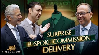 Eddie Sahakians First Bespoke Suit  Delivery  Surprise Bespoke Commission  Savile Row  London [upl. by Immaj]