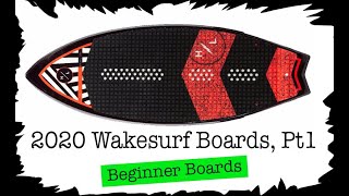 2020 wakesurf boards part 1BEGINNER boards easy to ride [upl. by Dougall]