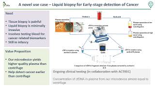 Separation of blood and plasma at point of care  Prof Amit Agrawal Mechanical Engg IIT Bombay [upl. by Adnalue]