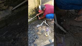 Broken pipe repairplumbing plumber shorts [upl. by Erreip]