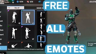 How To Unlock All Emotes in Free Fire For Free [upl. by Kir]