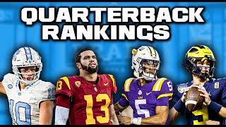 2024 NFL Draft Quarterback Rankings  This Is A VERY Controversial Quarterback Class [upl. by Pratt]