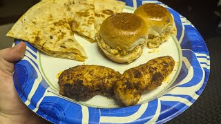 Meal prep Chicken Tenderloins and football snacks buffalo chicken sliders and Quesadilla [upl. by Coop]