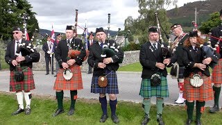 The Pipes amp Drums of Canada perform Highland Cathedral during the Braemar Gathering 2018 [upl. by Druce]