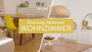 Wohnzimmer Umgestaltung Tipps für eine neue Einrichtung  Westwing Makeover [upl. by Millan]