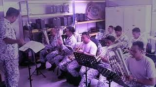 ROADBLOCK HATIKU Floor88 amp Baby Shima Cover By Brass Band KD PELANDOK TLDM [upl. by Eimile]