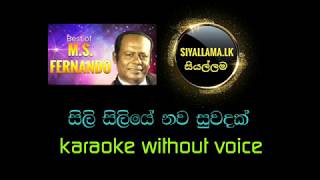 sili siilye nawa suwadak  ms fernando karaoke without voice [upl. by Marlo244]