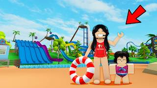 ME subo al TOBOGÁN DE AGUA más EXTREMO de ROBLOX con mi hermanita 💀 paolazgames [upl. by Annatsirhc]