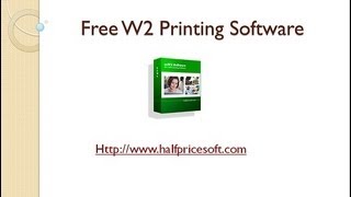 Free W2 Printing Software [upl. by Nagap]