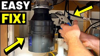 GARBAGE DISPOSAL NOT WORKING Try These Easy Fixes 3 Sink Disposal RepairsMore Tips  Tricks [upl. by Hsital]