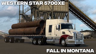 Western Star 5700XE  Northern Montana  Fall in the Plains [upl. by Tlevesor]