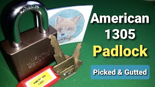 389 Lock Picking an American 1305 Padlock from Jack Fox [upl. by Jerome]