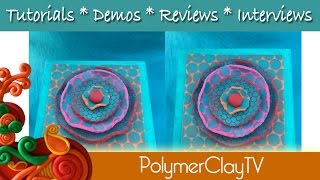 How to make a punchinella polymer clay flower [upl. by Yreva304]