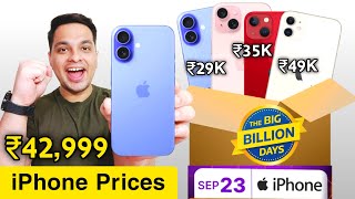 Flipkart Big Billion Day 2024  All iPhone Prices in BBD Sale 2024  iPhone 15  ₹4X999 🔥 [upl. by Delphinia76]