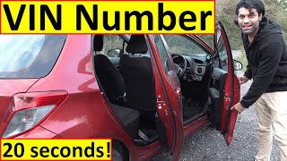 How To Find Car VIN Number [upl. by Lean]