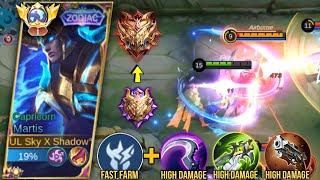 MARTIS GLOBAL TUTORIAL TO RANK UP FASTER  MARTIS BEST DAMAGE BUILD 2023  MLBB [upl. by Comstock42]