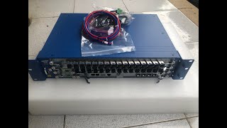 Deploying actual Gpon fiber optic television and Internet Part 2 install OLT [upl. by Ranilopa]