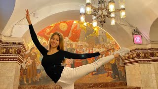 Shorts video 46s  Moscow subway  Mari Kruchkova Stories [upl. by Oiramel315]