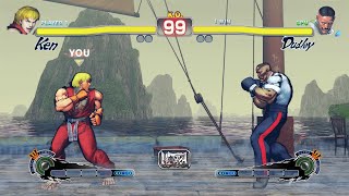 Ken vs Dudley Hardest Street Fighter 4 Epic Battle [upl. by Ennaeirb]