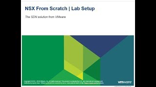 OUTDATED  NSX from Scratch  LANG ARABIC  Lab setup 002 [upl. by Arihaz]