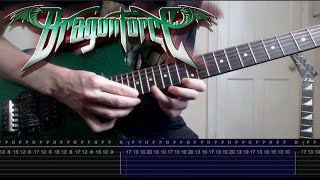 DragonForce  Cry For Eternity SOLO  Screen Tabs [upl. by Abbotsen132]