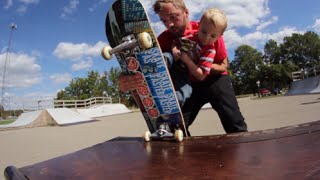 2 Year Old Skateboarder Visits The Skatepark [upl. by Hardej]