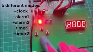 LPC1768 Clock alarms and timers  microcontroller  custom PCB  DAC [upl. by Abas913]