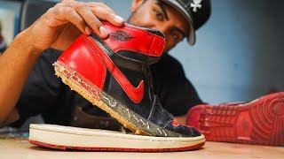 23 Year Old Air Jordan 1 Bred Restoration [upl. by Dombrowski864]