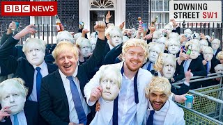 I Hired 100 Boris Johnsons To Party Outside Downing Street Police Turned Up [upl. by Lebasi]