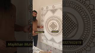 Lippan art DIY on MDF  Lippan art tutorial  Majikhan shortdfeed mudart [upl. by Annaeirb]