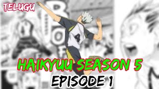 Haikyuu Season 5 Episode 1 l Manga Chapter 328 amp 329 [upl. by Ahcrop]