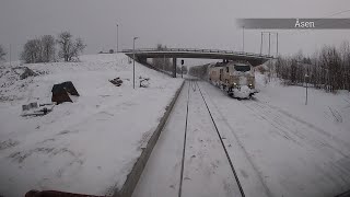 Drivers Eye View TrondheimMosjøen in a winter wonderland Di4 [upl. by Juetta869]