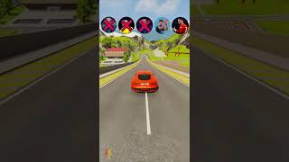 🚘Ronaldo vs Messi Lucky Truck Jump😎beamngdrive simulator shorts ronaldo footballplayer [upl. by Einahpets358]