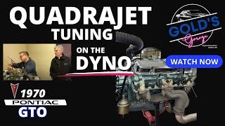 Matching your camshaft to your compression  Dyno a testing 1970 GTO Pontiac 400  Quadrajet Tuning [upl. by Yemerej]