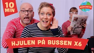 Kompisbandet  Hjulen på bussen x6 [upl. by Yblek347]