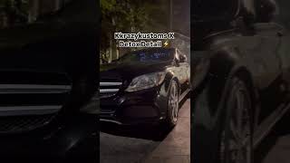 Starlights In Mercedes C300 atlanta automobile fyp starlightheadliner viral trending [upl. by Elinet]