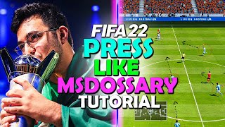 How to PRESS LIKE MSDOSSARY in FIFA 22  MSDOSSARY DEFENDING GUIDE  FIFA 22 DEFENDING TUTORIAL [upl. by Joletta]