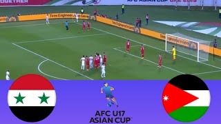 🔴 LIVE Syria vs Jordan AFC U17 Asian Cup 2025 Qualifiers Live Match Updates [upl. by Esirehc40]