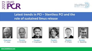 Latest trends in PCI  Stentless PCI and the role of sustained limus release  EuroPCR 2023 [upl. by Lenahs]