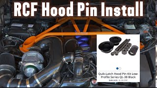 Lexus RCF Hood Pin Install Tutorial [upl. by Anitsrhc]