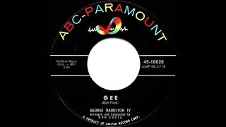 1959 George Hamilton IV  Gee [upl. by Nylyoj]