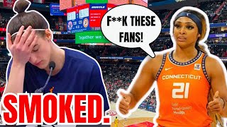 DiJonai Carrington Gets SMOKED After SLAMMING Caitlin Clark Fans WNBA Players Are SO JEALOUS [upl. by Suiravaj798]