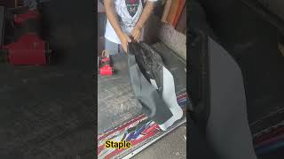 staple gun tacker • seat cover repair [upl. by Eusoj]