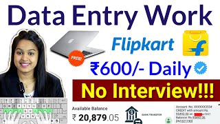 Data Entry Work From Home Fresher Students amp Housewife  Daily Earning  No Investment [upl. by Zetnas961]