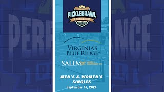 PickleBrawl in the Blue Ridge  Mens amp Womens Singles  September 13 2024 [upl. by Reivax610]