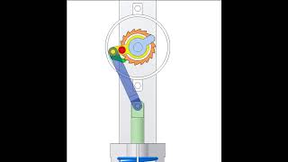 Slider Crank Mechanism Of Snap Motion 1A [upl. by Curkell]