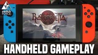 How Is Bayonetta Switch in Handheld Mode FIRST 10 MINUTES FULL GAME [upl. by Huxham]